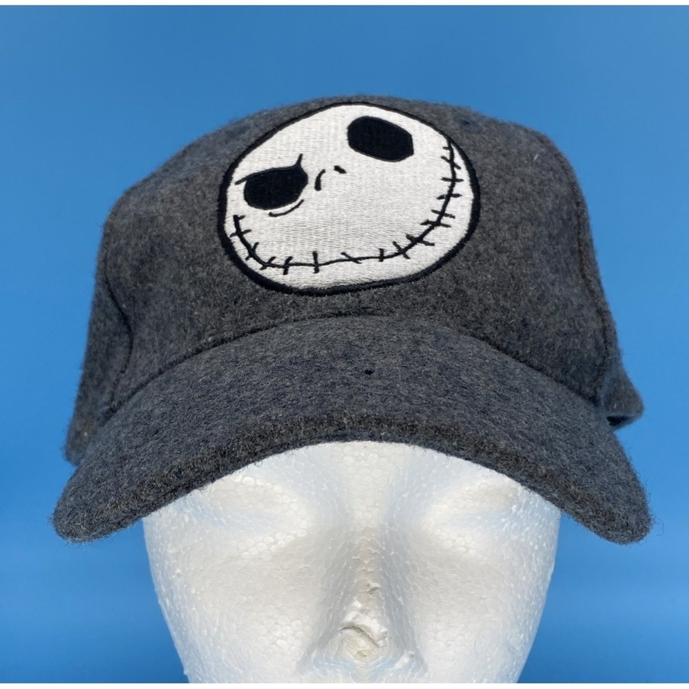 Disneyland Resort Jack Skellington Nightmare Before Christmas Gray Wool Hat Cap